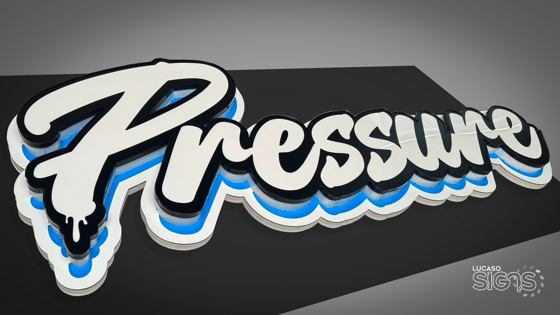 High qulaity Cloud sign system with backer panel by lucaso signs