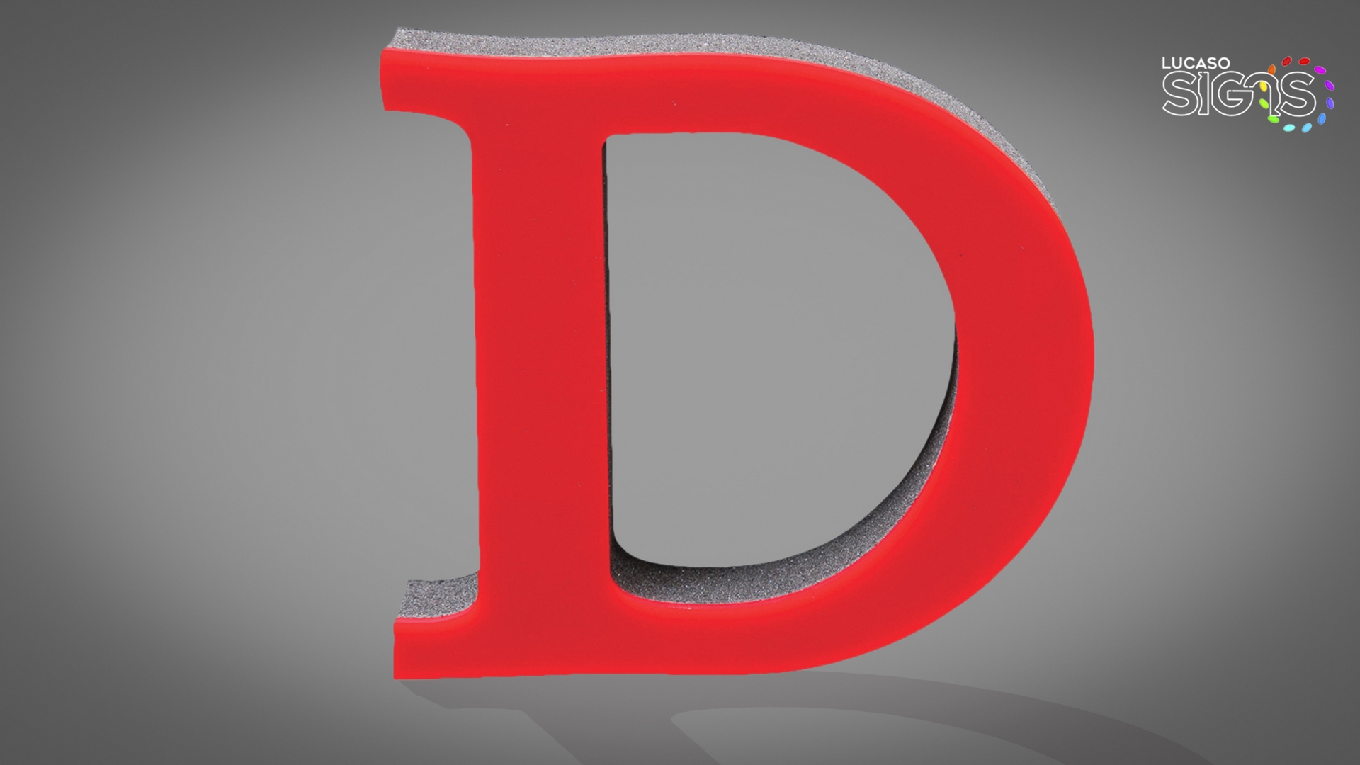 Foam-Letter-black-foam-red-acrylic-face