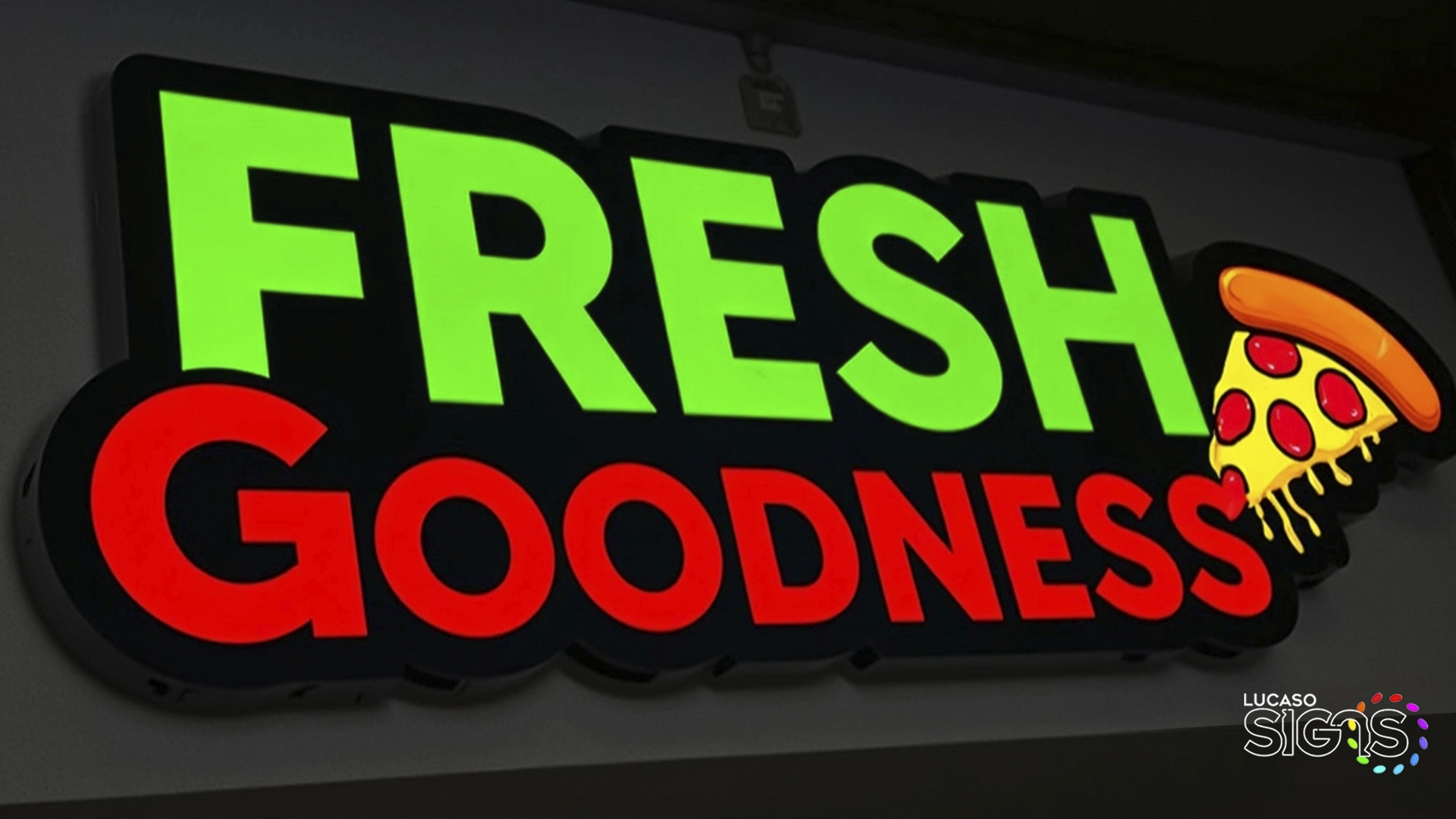 Custom Restaurant Cloud sign by lucaso signs