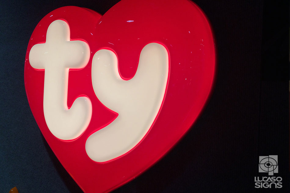 Branding illuminated 3d thermoformed acrylic sign by lucaso signs