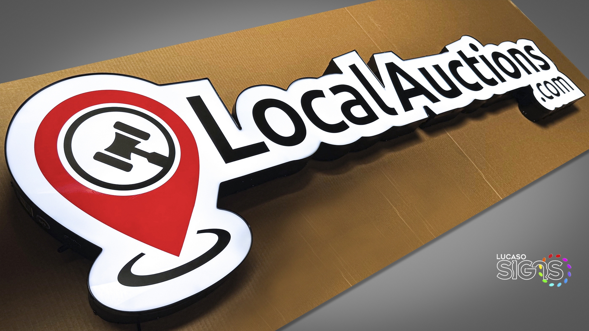 Custom Cloud sign corporate by lucaso signs