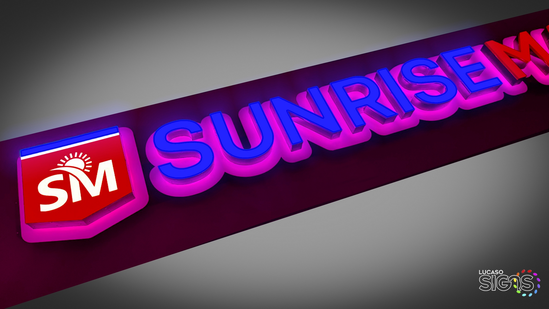 Grocery stroe signs double light by lucaso signs